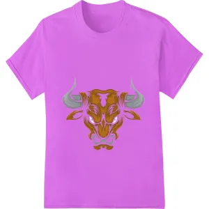 Abstract Bull Vector Illustration for DTF Heat Transfers