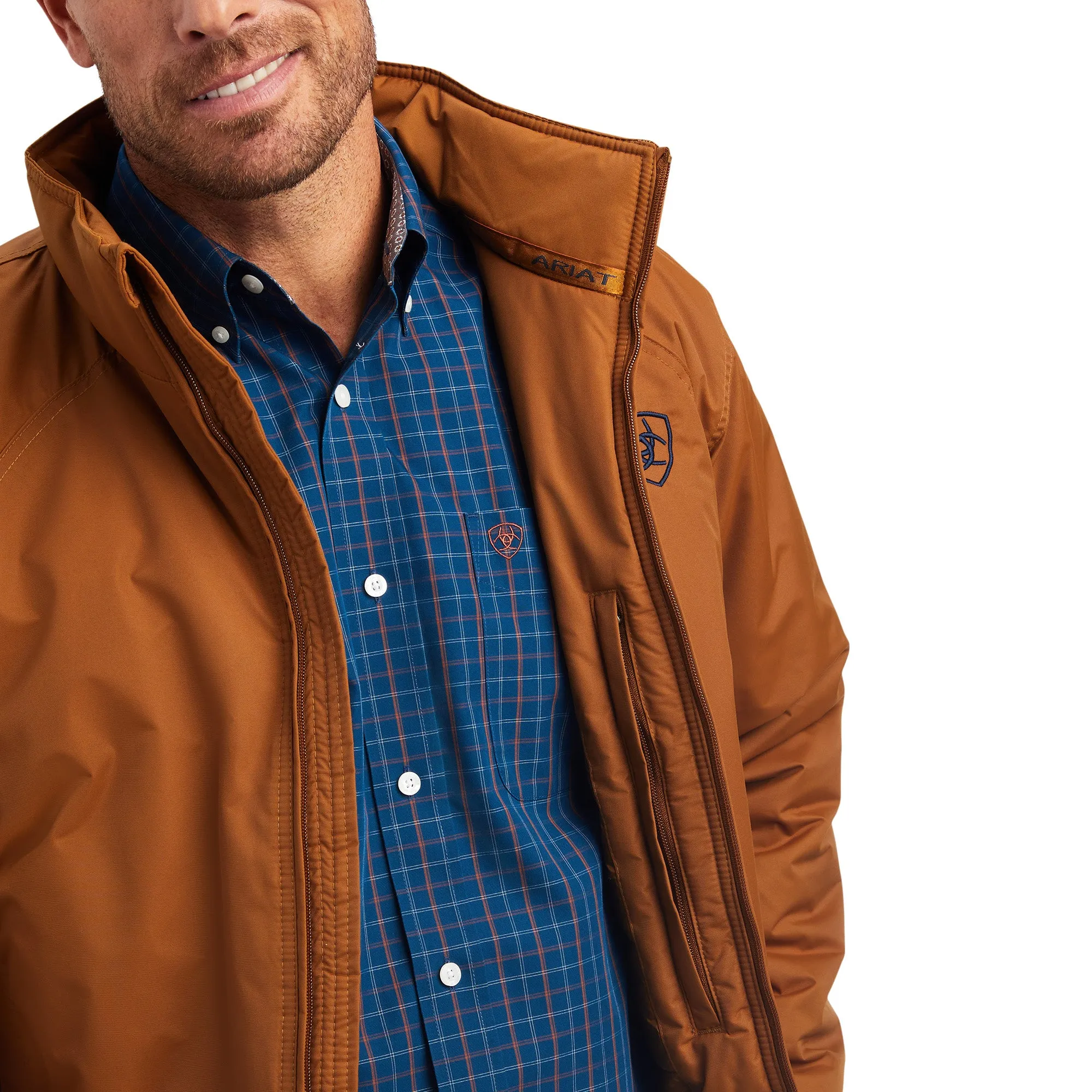 Ariat® Men's Chestnut Team Logo Insulated Concealed Carry Jacket 10041545