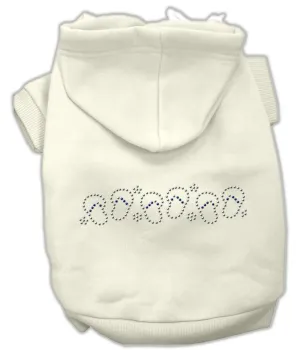 Beach Sandals Rhinestone Hoodies Cream L (14)