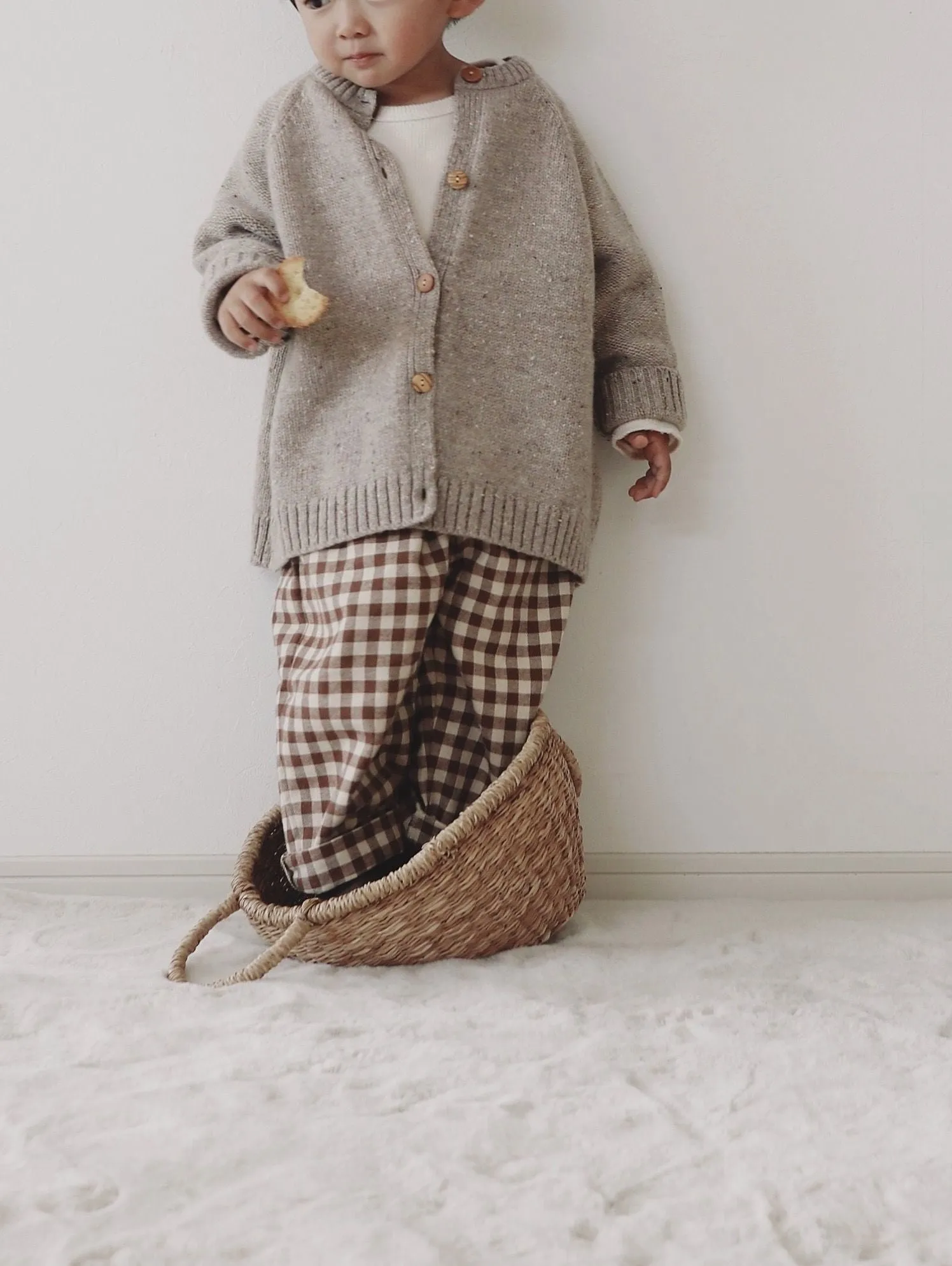 Chestnut Gingham Traveller Pants