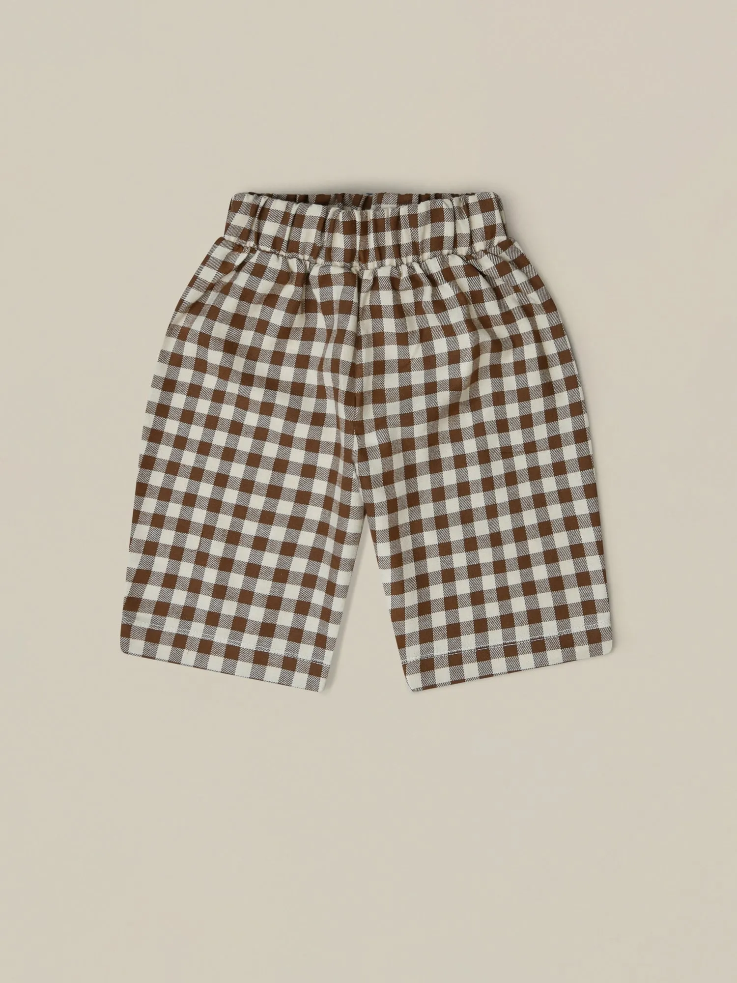 Chestnut Gingham Traveller Pants