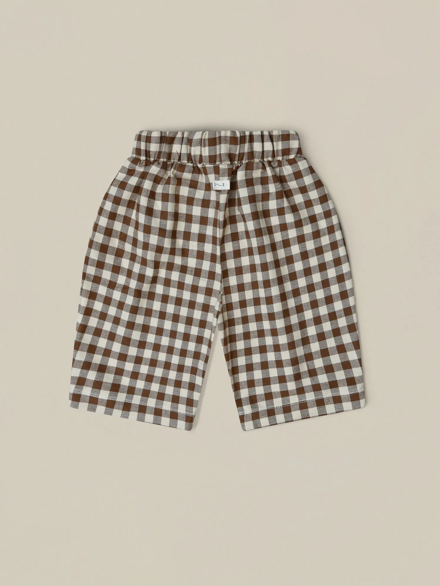 Chestnut Gingham Traveller Pants