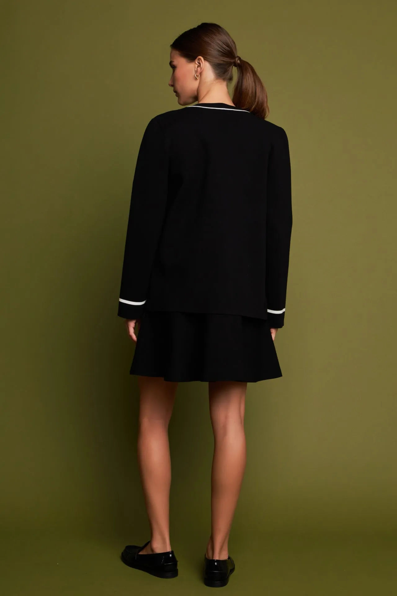 English Factory - Knit Contrast Cardigan