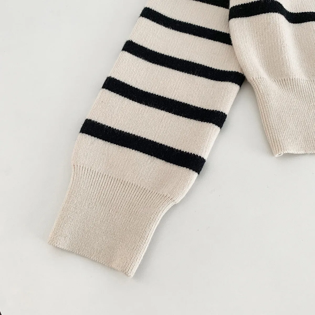 FashionKova Soft  Autumn Women Cardigans Vintage Striped Single Breasted Knitted Sweater Casual  Slim Lady Pullover Outerwear Chic Knitwear