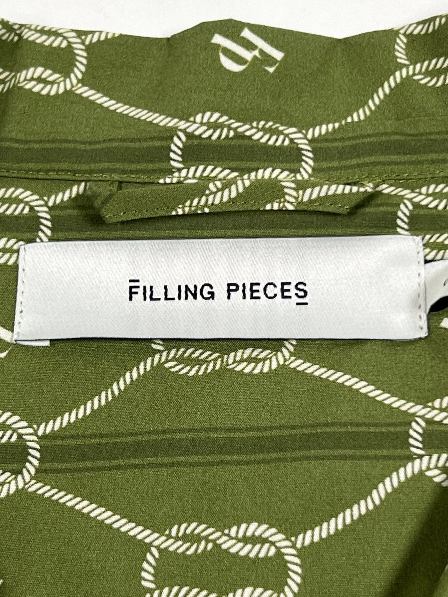 Filling Pieces Resort Monogram Shirt Olive