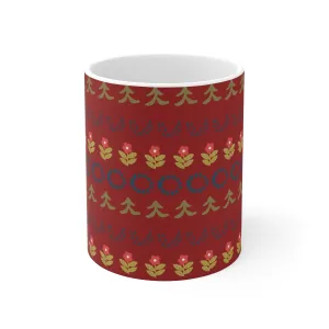 Folk Art Holiday Coffee Mug