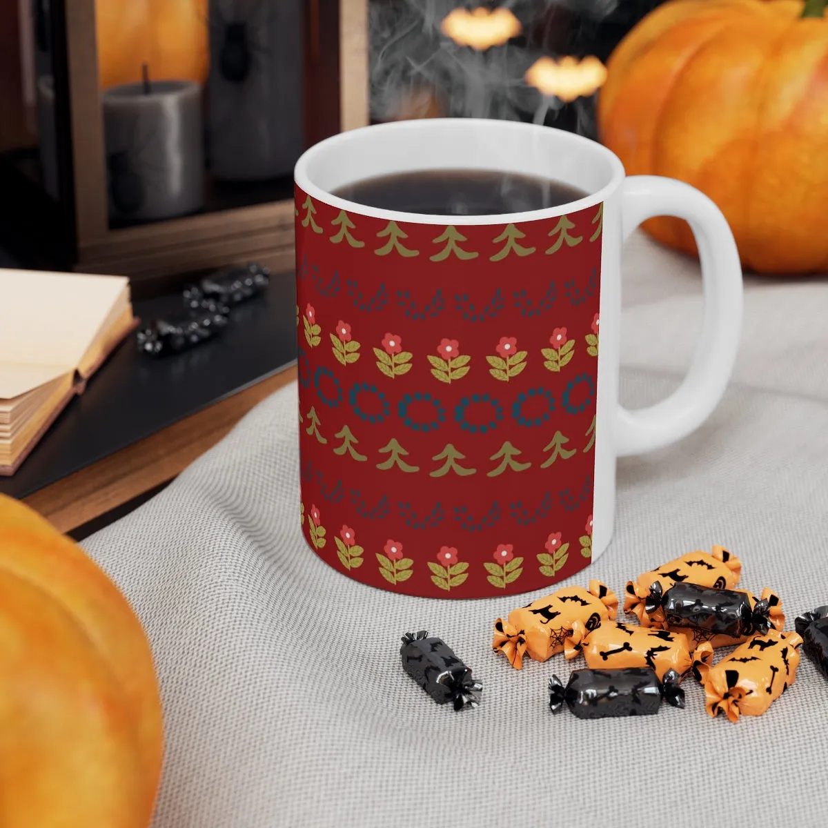 Folk Art Holiday Coffee Mug