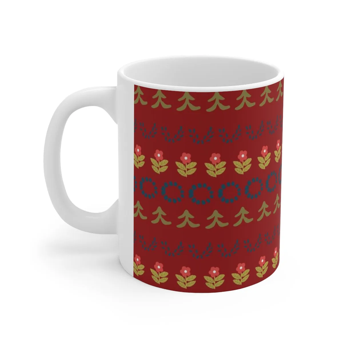 Folk Art Holiday Coffee Mug