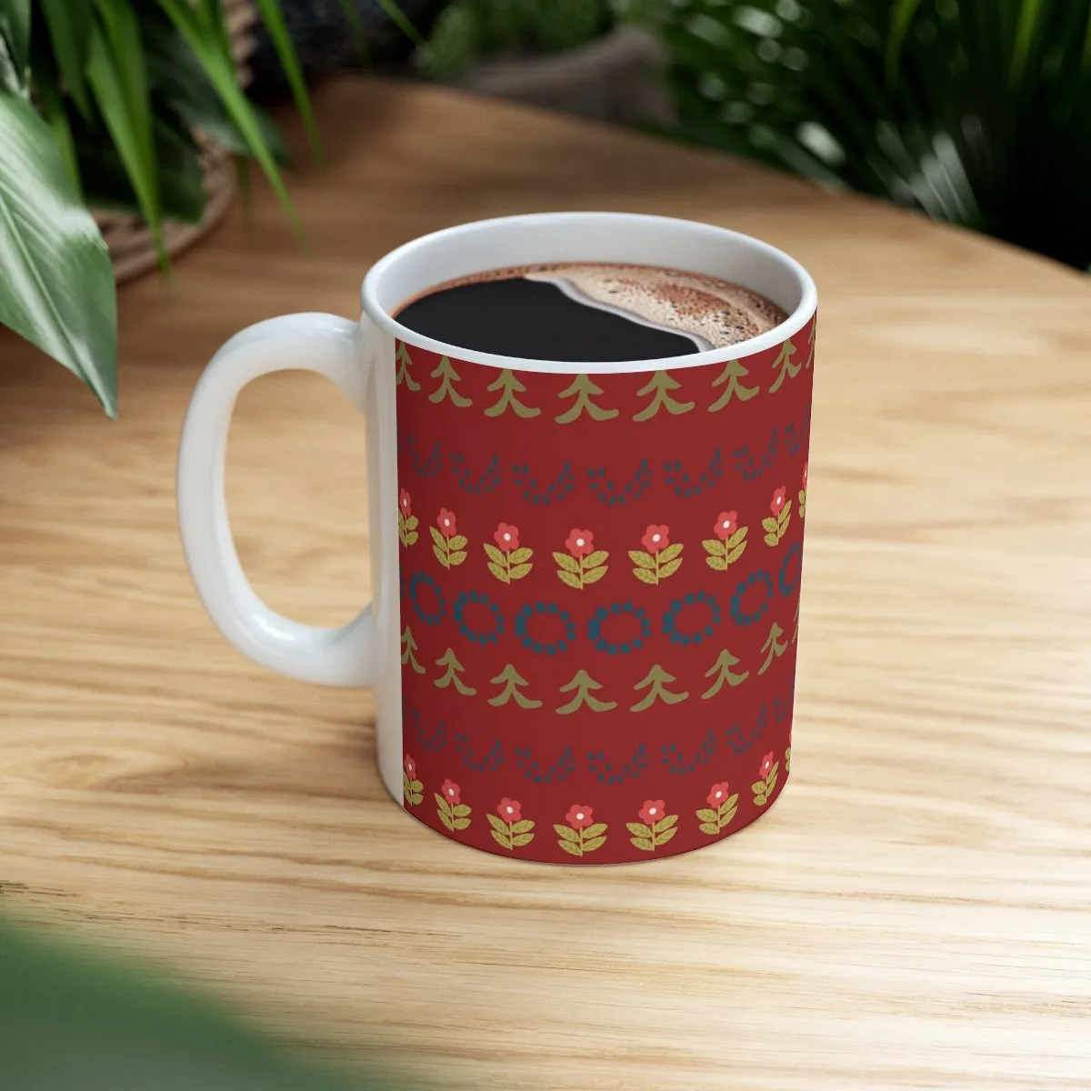 Folk Art Holiday Coffee Mug