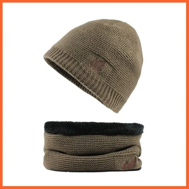 Geometric Skullies Beanies Winter Knitted Hat | Balaclava Beanie Scarf Men Winter Hats Mask Brand Caps