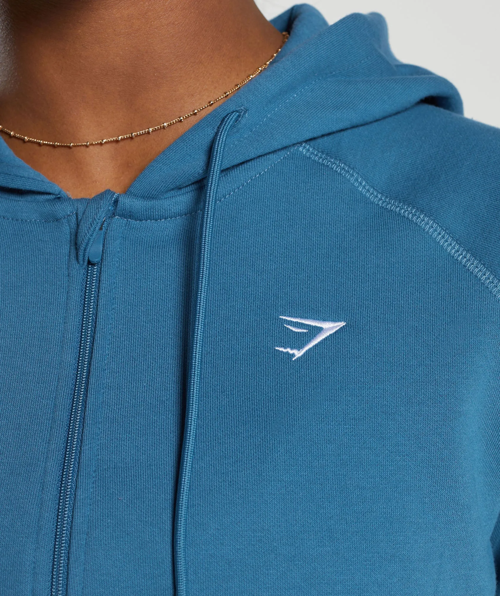 Gymshark Training Fleece Zip Hoodie - Utility Blue