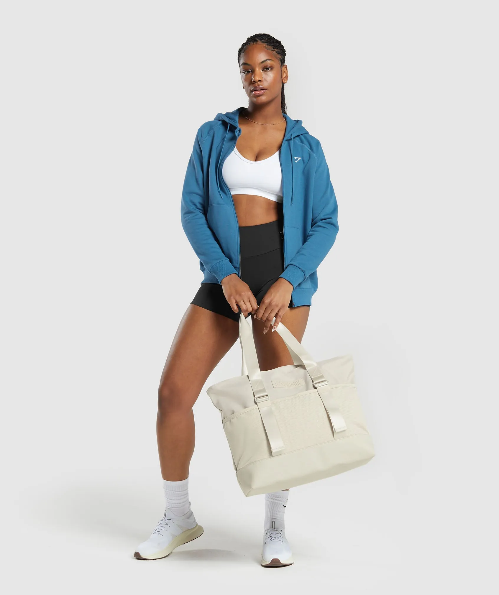 Gymshark Training Fleece Zip Hoodie - Utility Blue