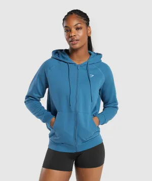 Gymshark Training Fleece Zip Hoodie - Utility Blue
