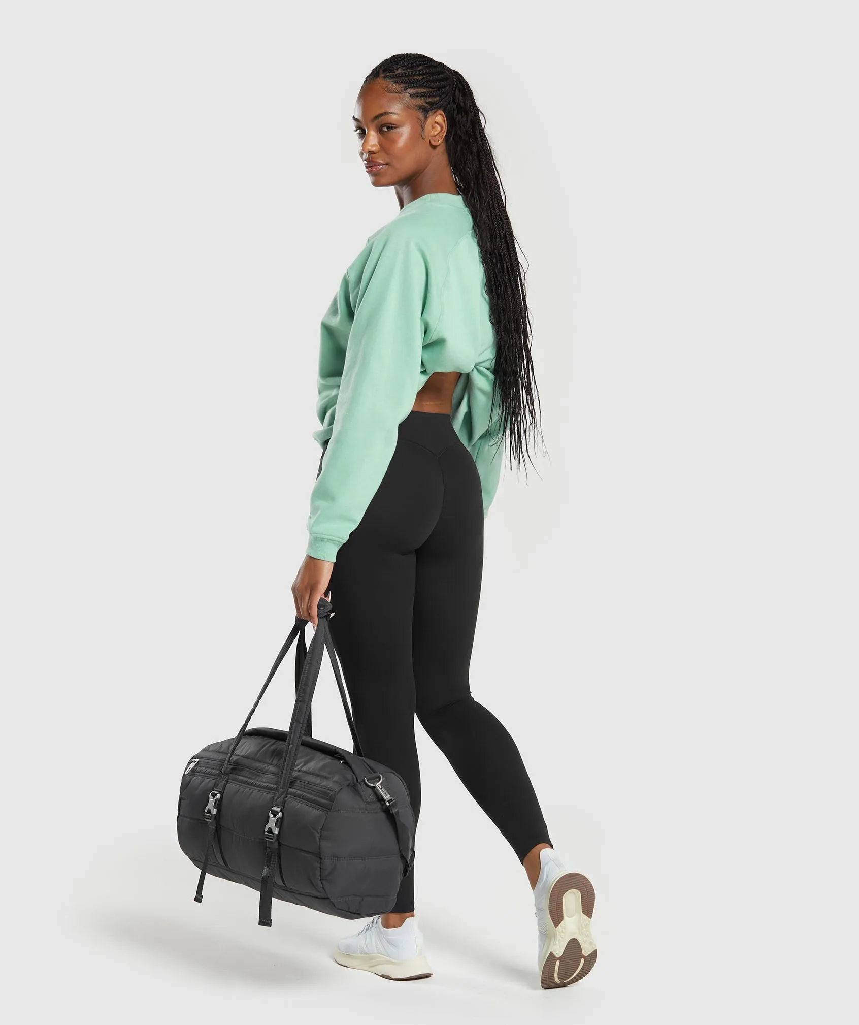 Gymshark Training Oversized Fleece Sweatshirt - Lido Green