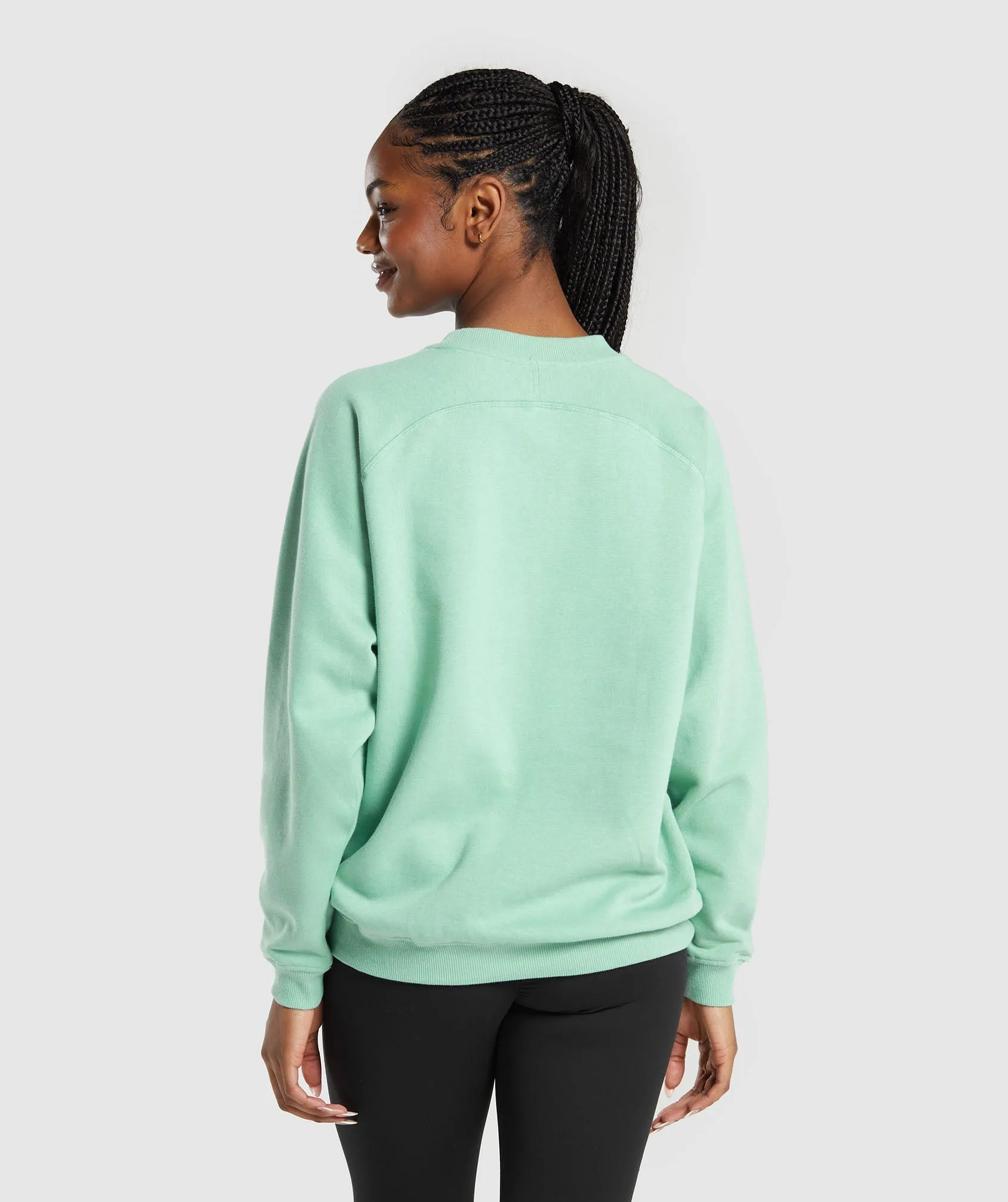 Gymshark Training Oversized Fleece Sweatshirt - Lido Green