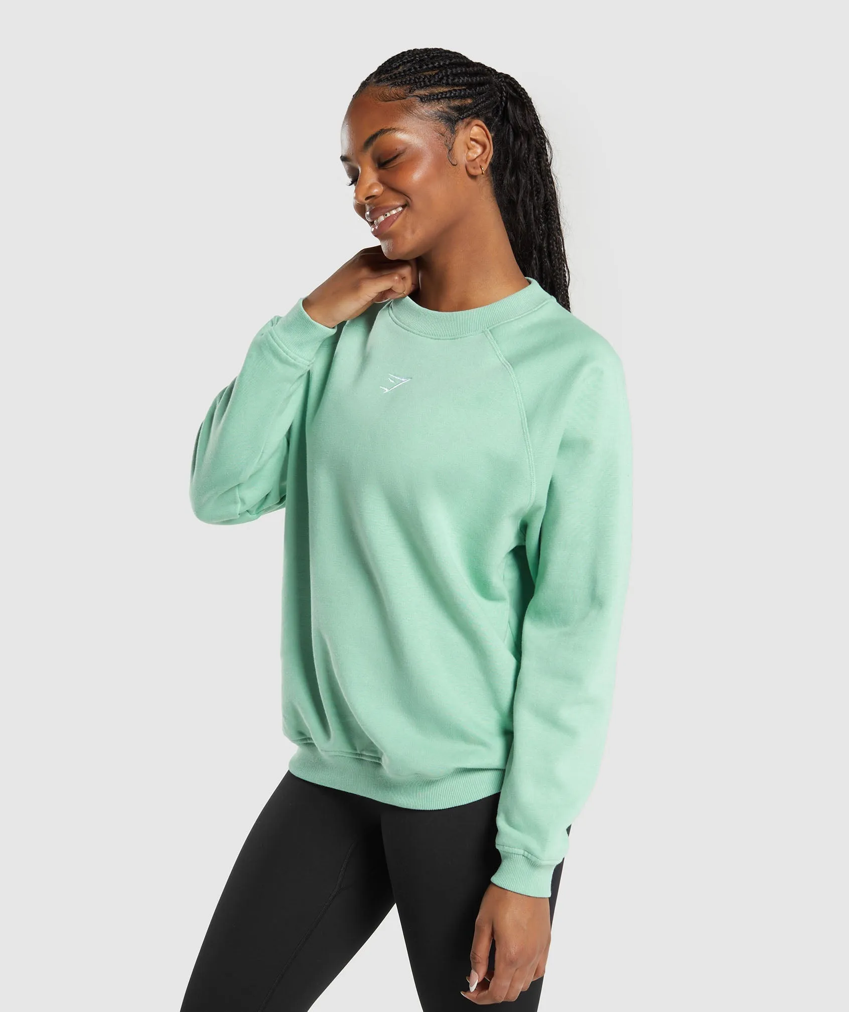 Gymshark Training Oversized Fleece Sweatshirt - Lido Green