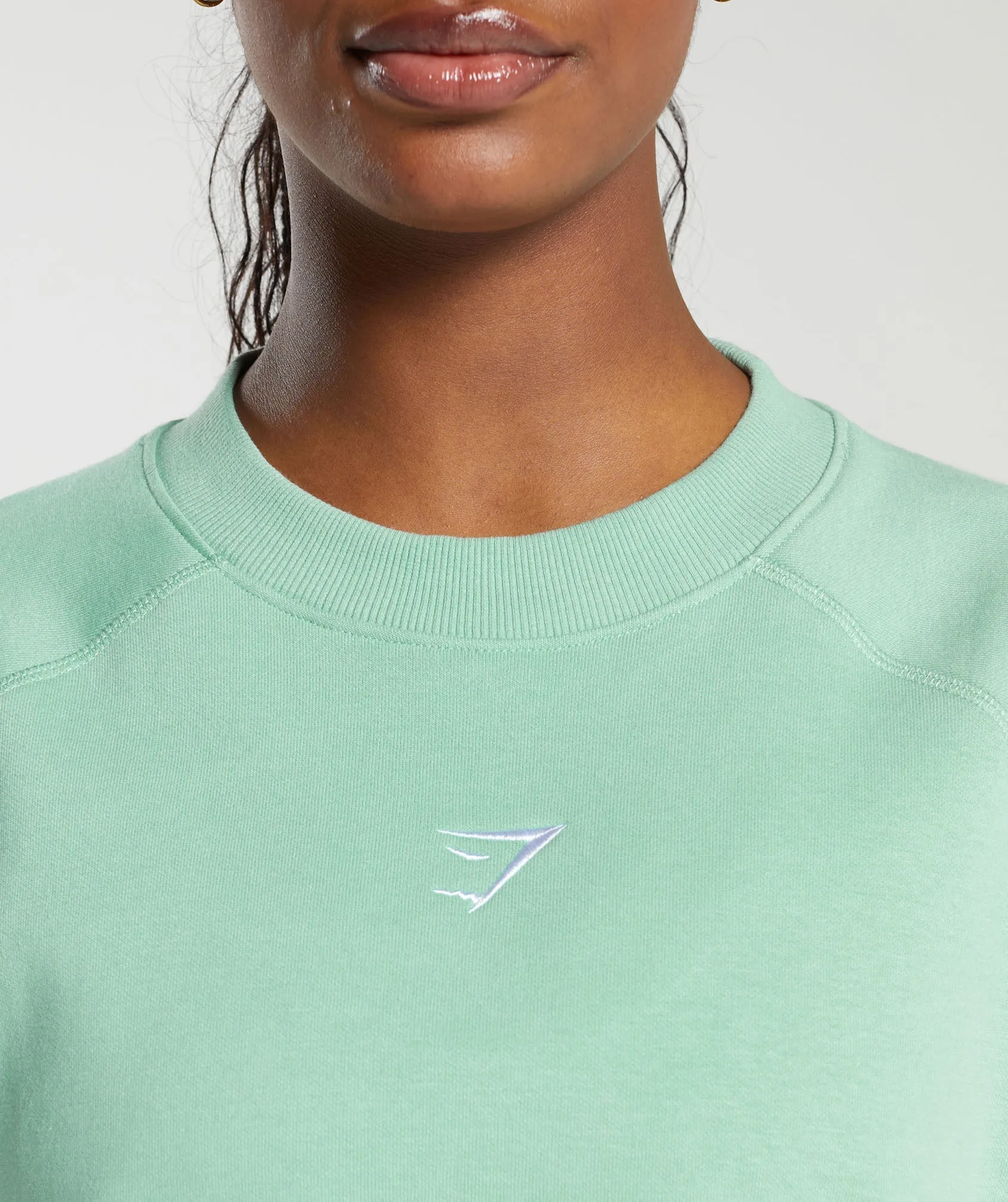 Gymshark Training Oversized Fleece Sweatshirt - Lido Green