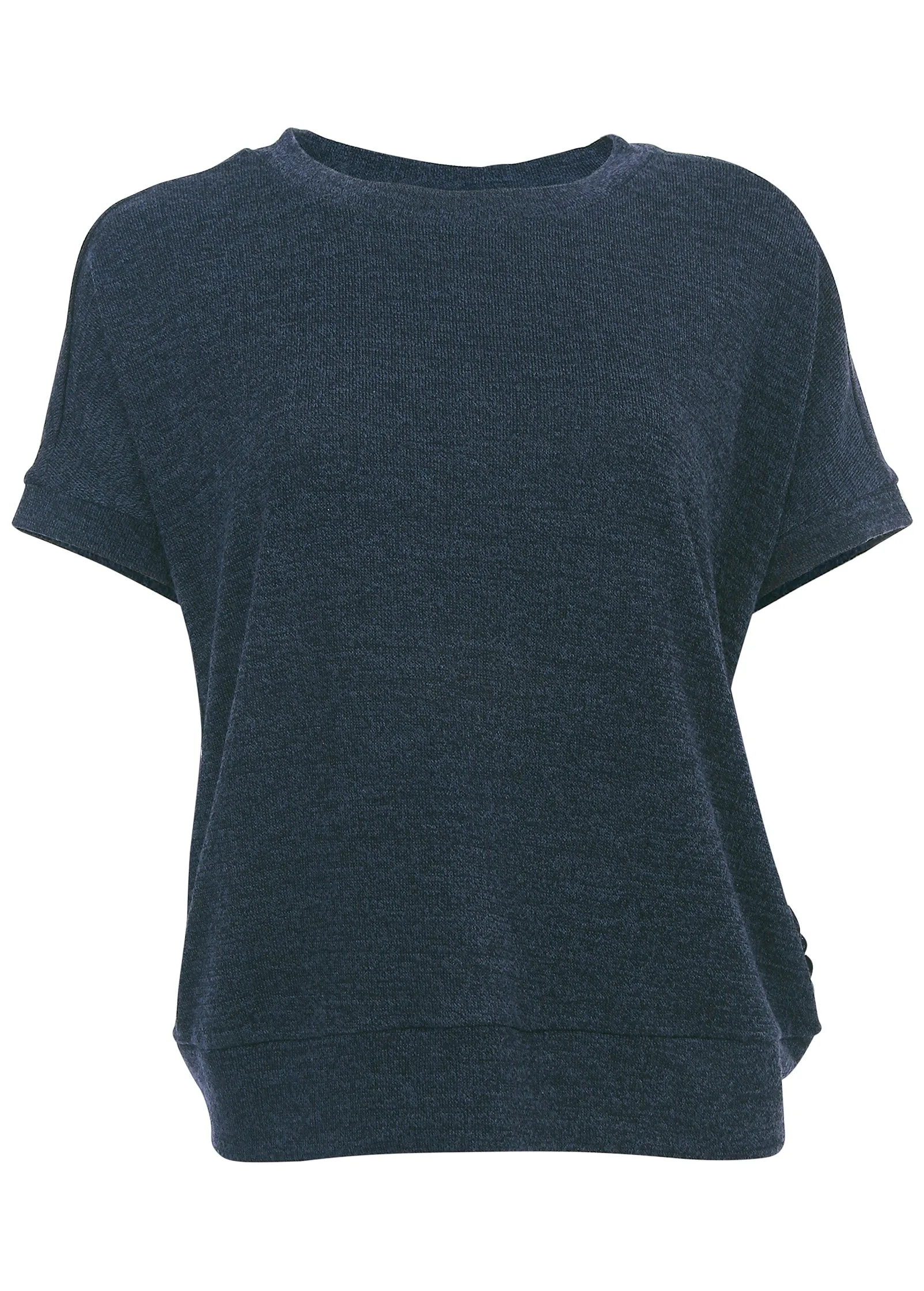 Hacci Cross Back Top - Blue Indigo Wash