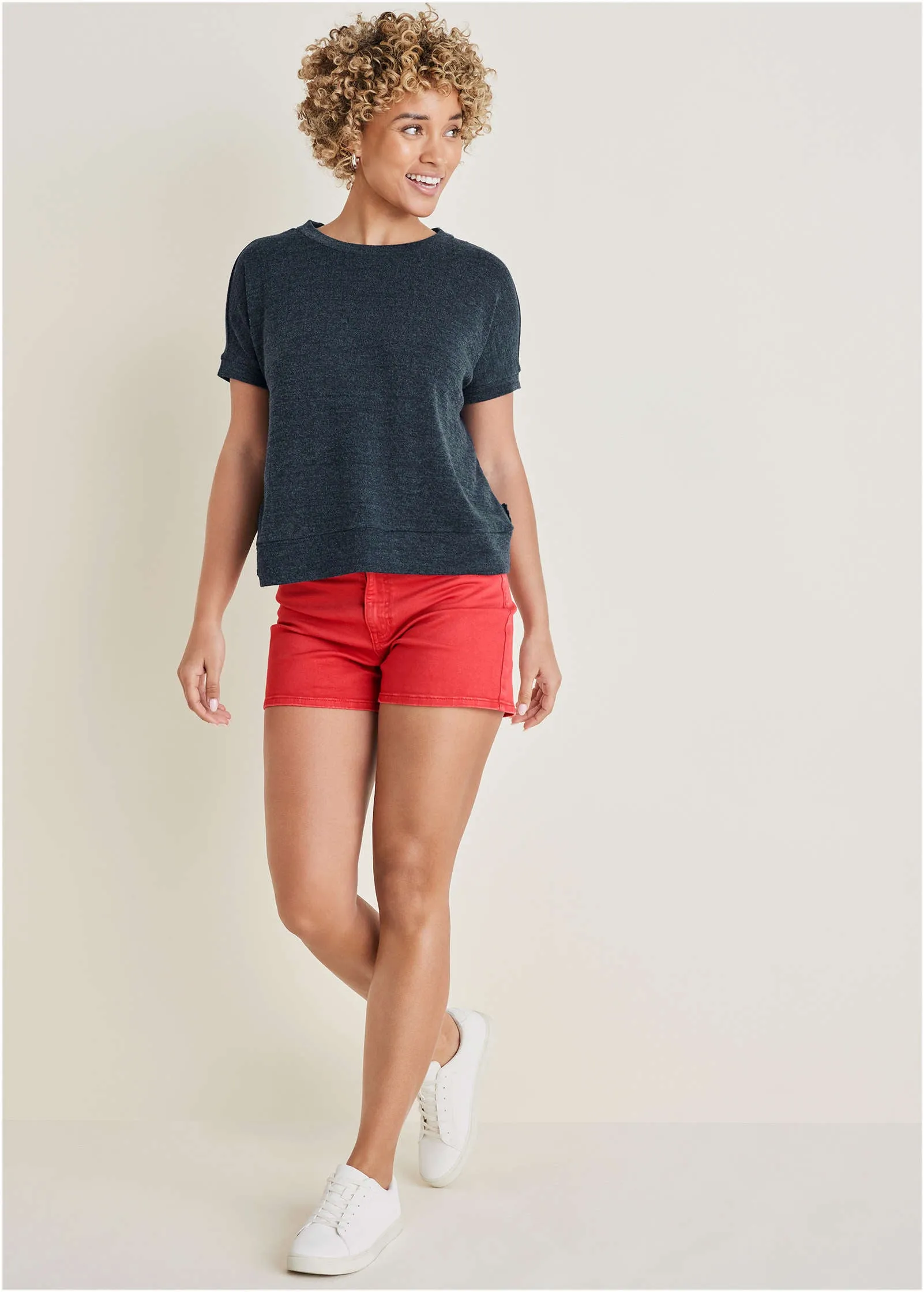 Hacci Cross Back Top - Blue Indigo Wash
