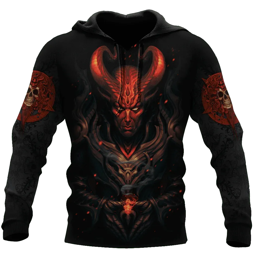 Hell Man Skull Unisex Hoodie, Skull Hoodies 3D Clothing