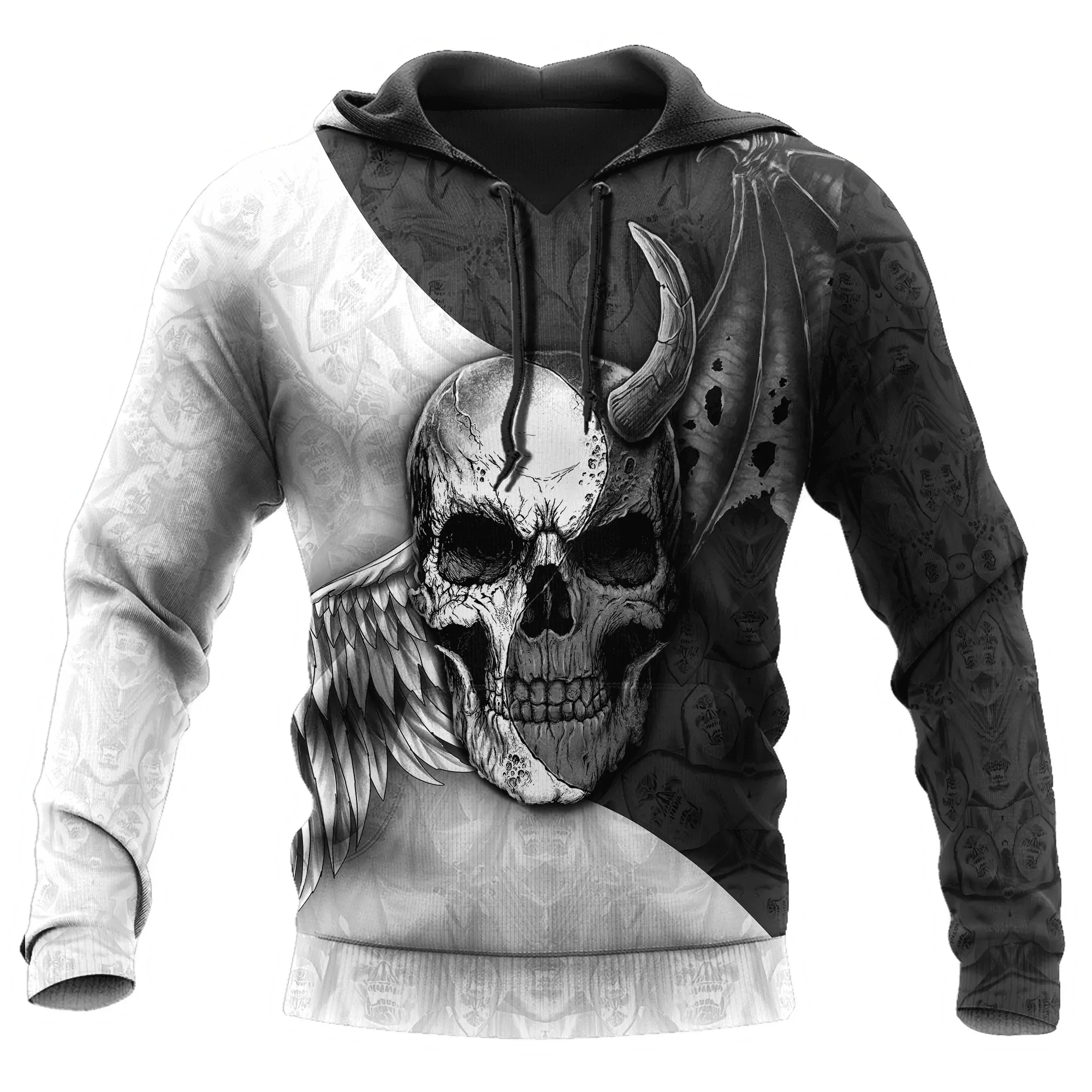 Hell Man Skull Unisex Hoodie, Skull Hoodies 3D Clothing