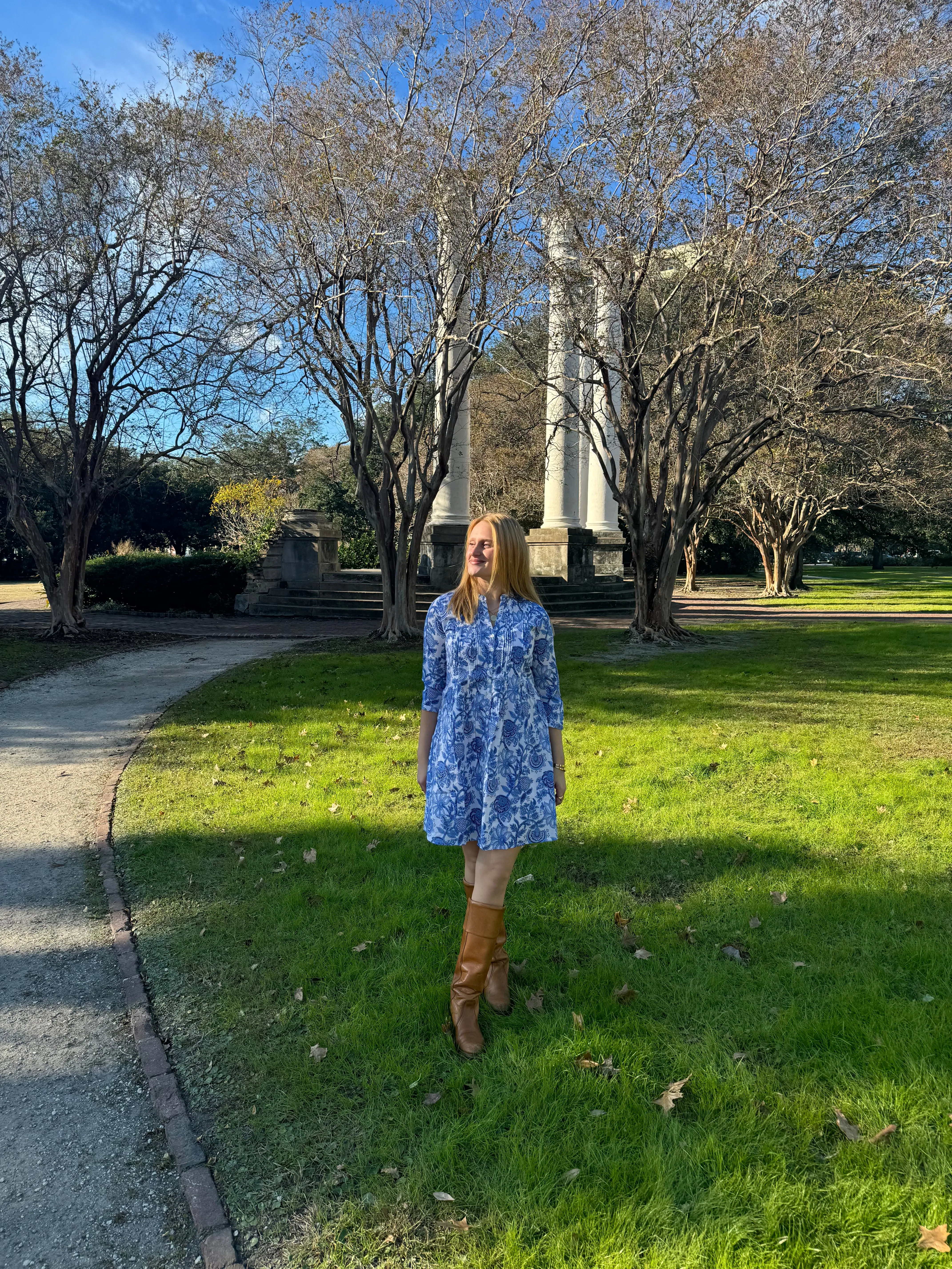 Juliette Dress Blue Canton