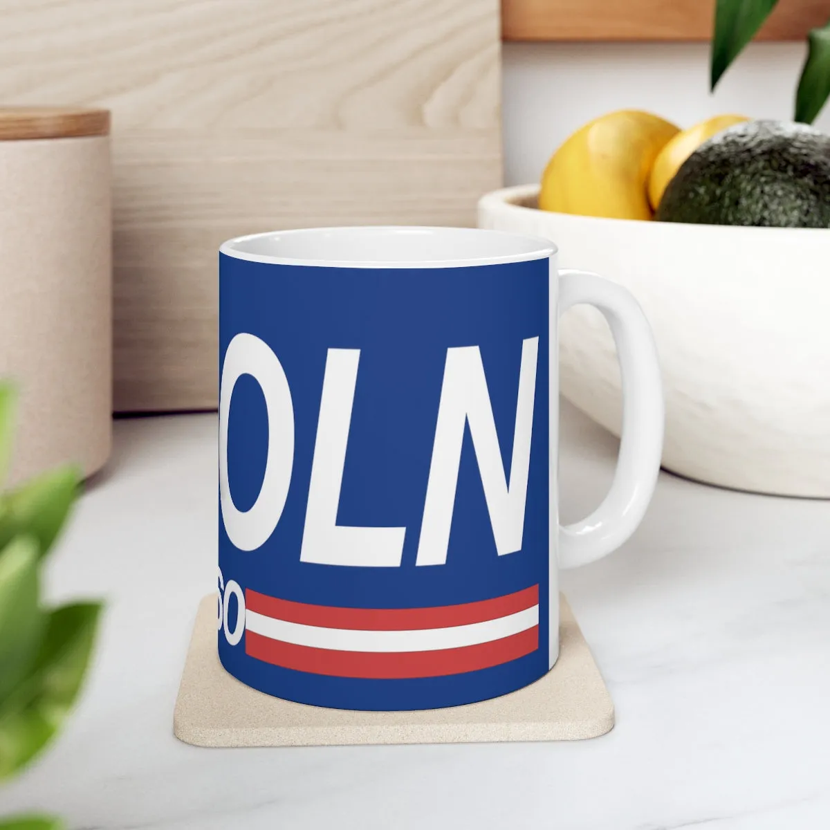 Lincoln 1860 Ceramic Mug 11oz