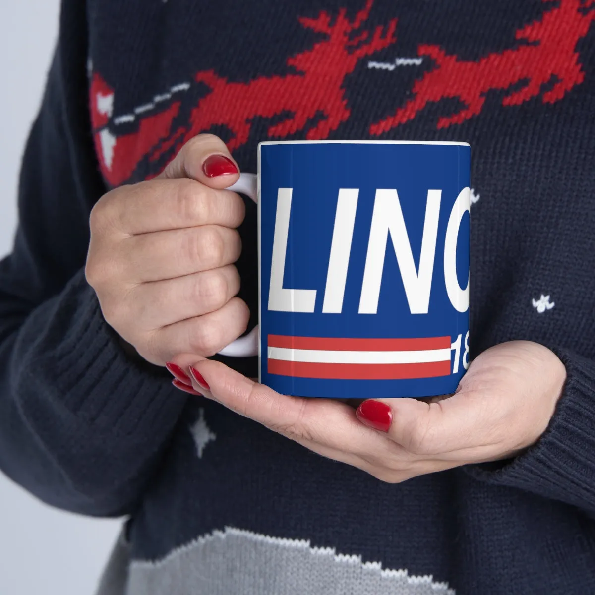 Lincoln 1860 Ceramic Mug 11oz