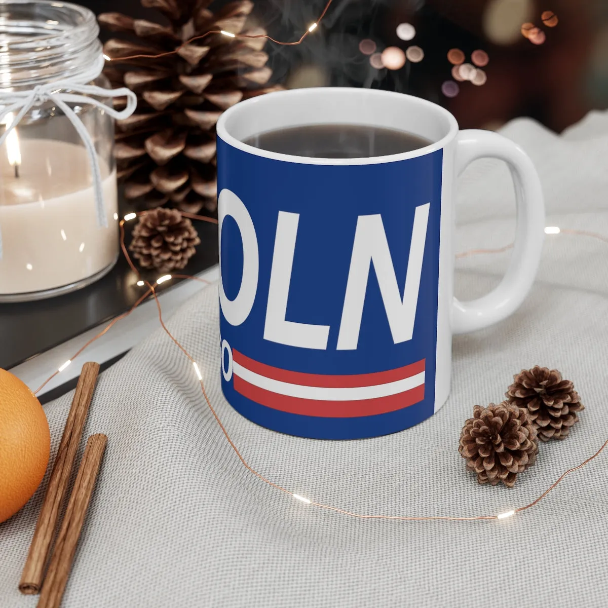 Lincoln 1860 Ceramic Mug 11oz