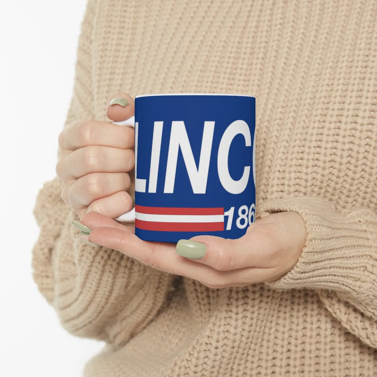 Lincoln 1860 Ceramic Mug 11oz