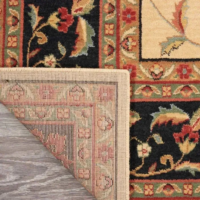 Living Treasures LI04 Ivory/Black Rug