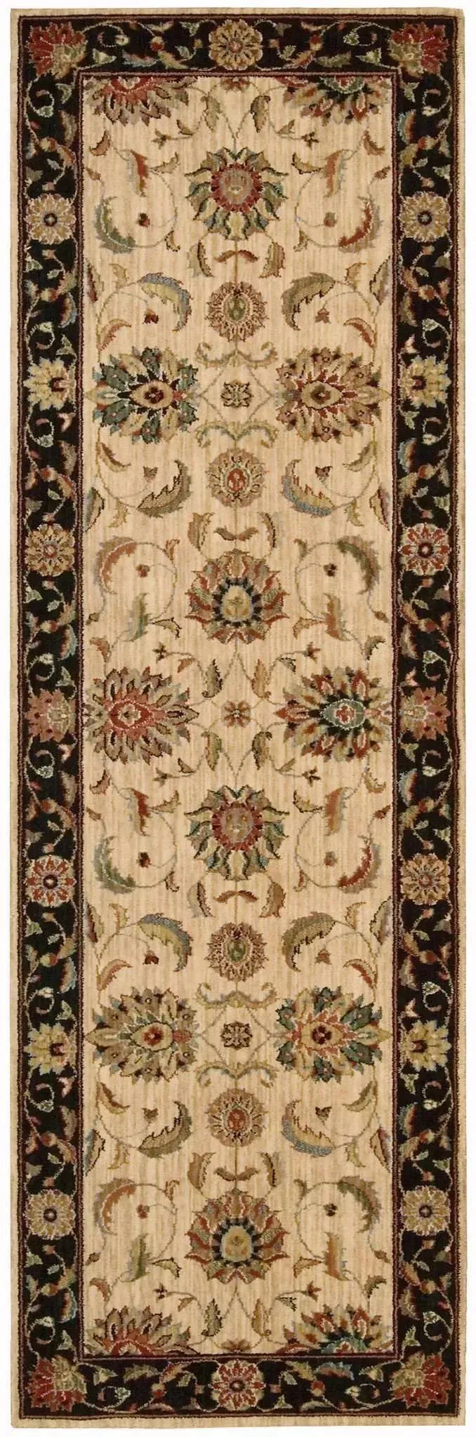 Living Treasures LI04 Ivory/Black Rug