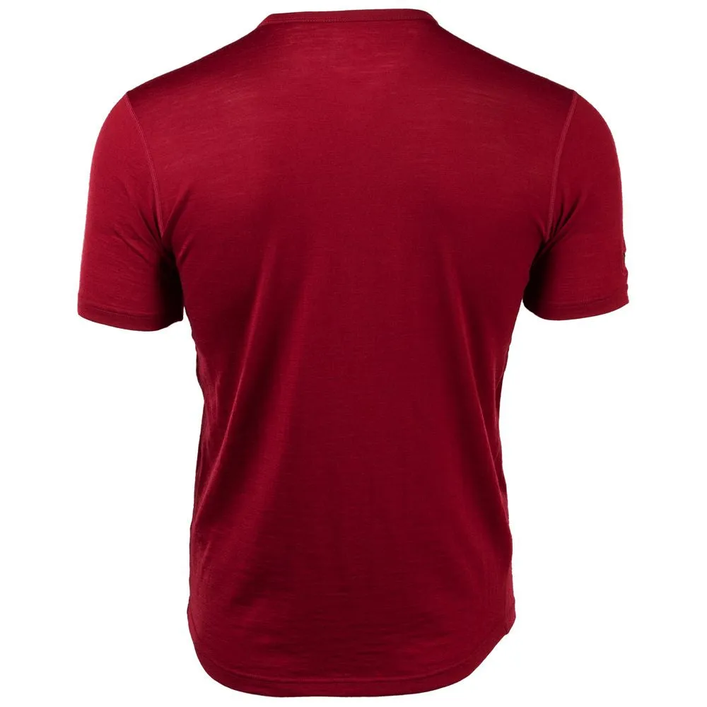 Mens Merino 150 Short Sleeve Crew (Red)