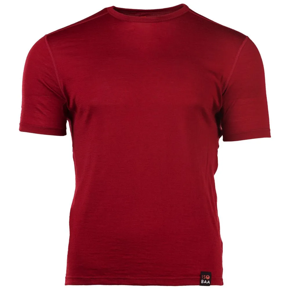 Mens Merino 150 Short Sleeve Crew (Red)