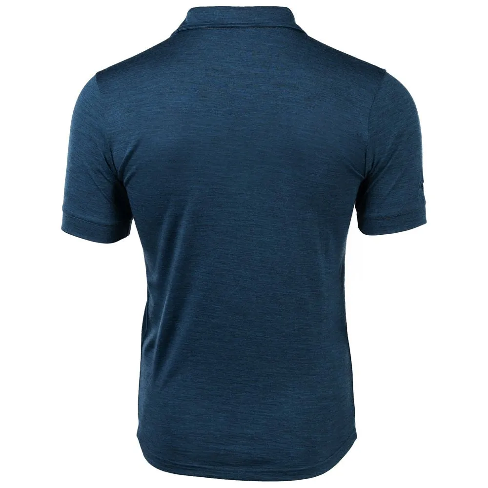Mens Merino 180 Short Sleeve Polo Shirt (Petrol)