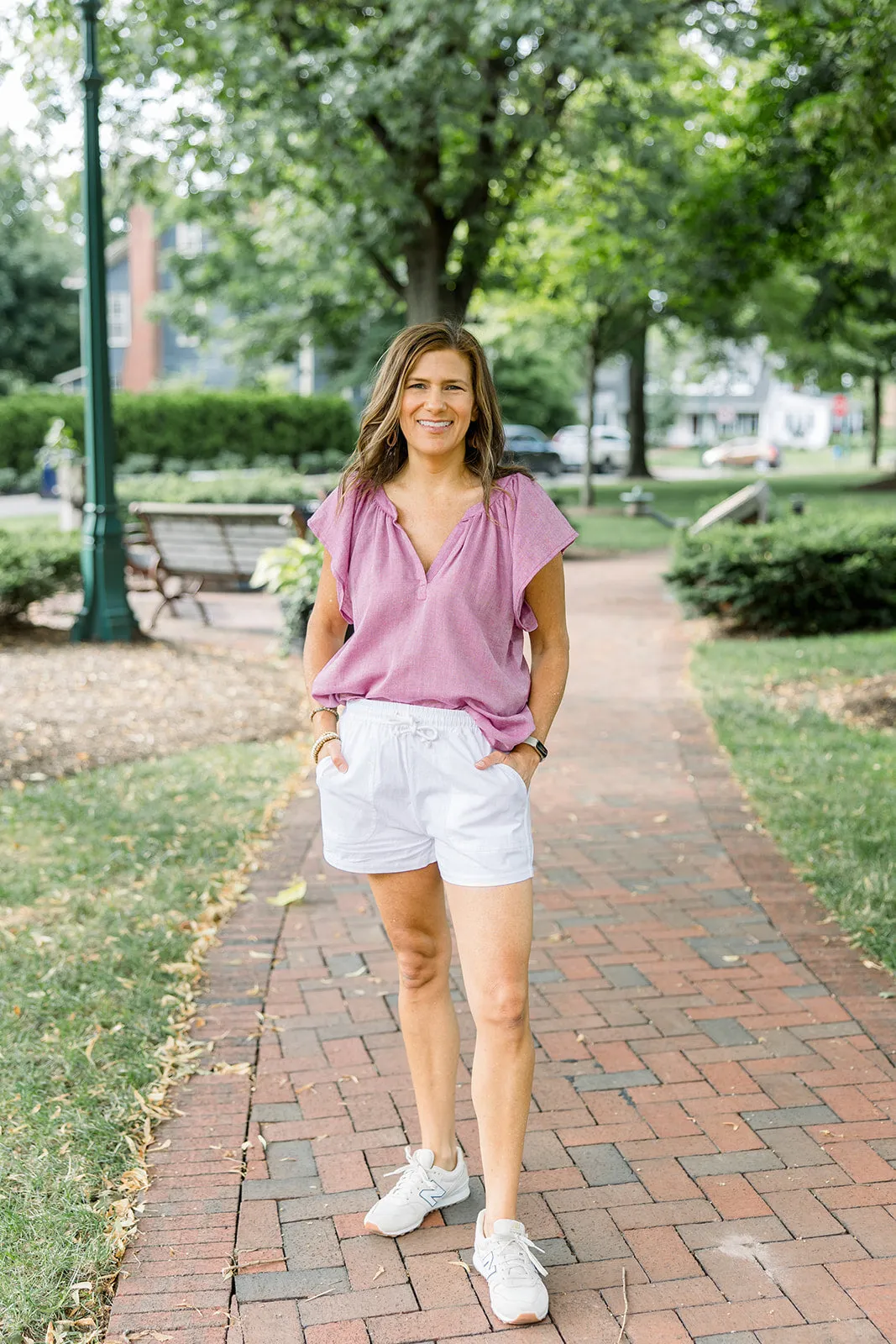 Open V Flutter Sleeve Top