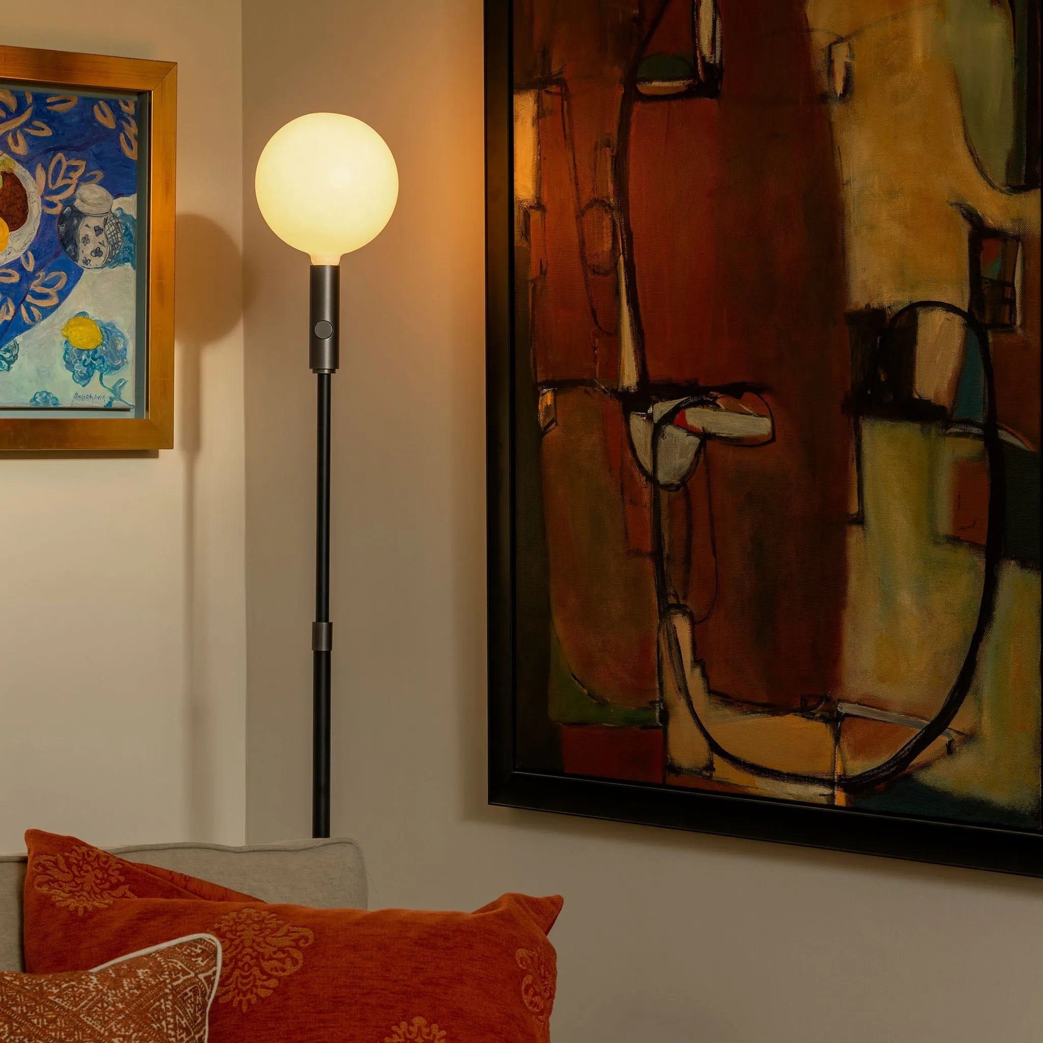 Poise Adjustable Floor Lamp in Graphite   Sphere V