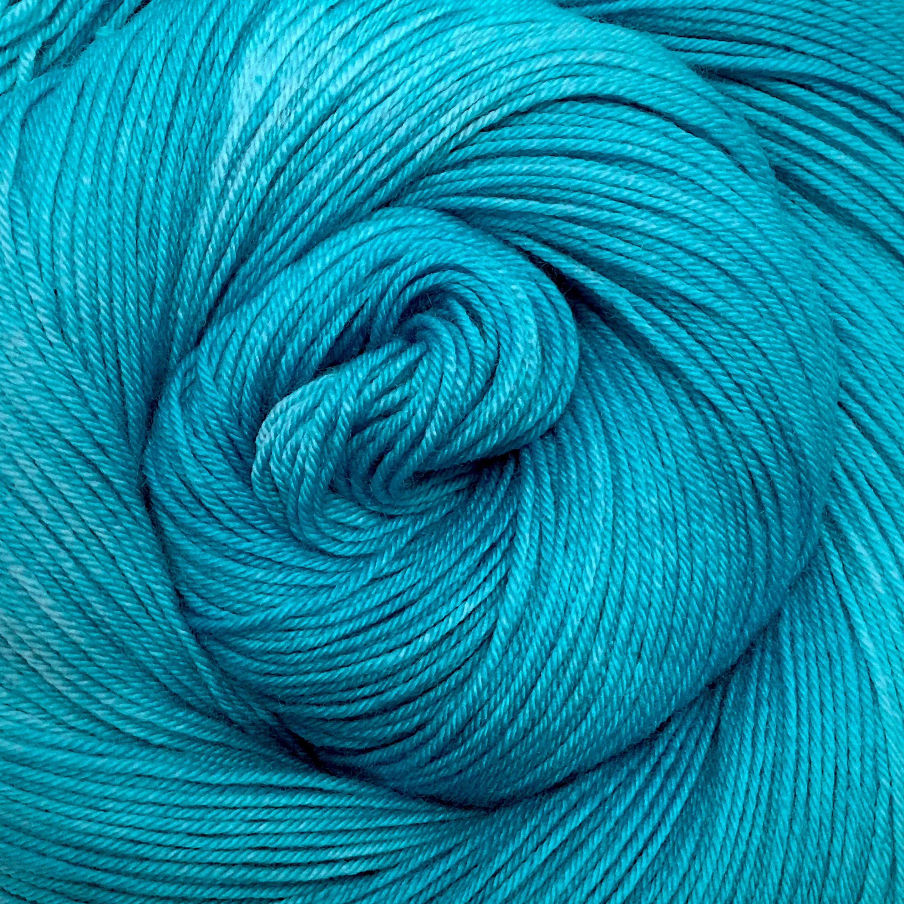 Simply Sock Yarn - Aqua Semi Solid