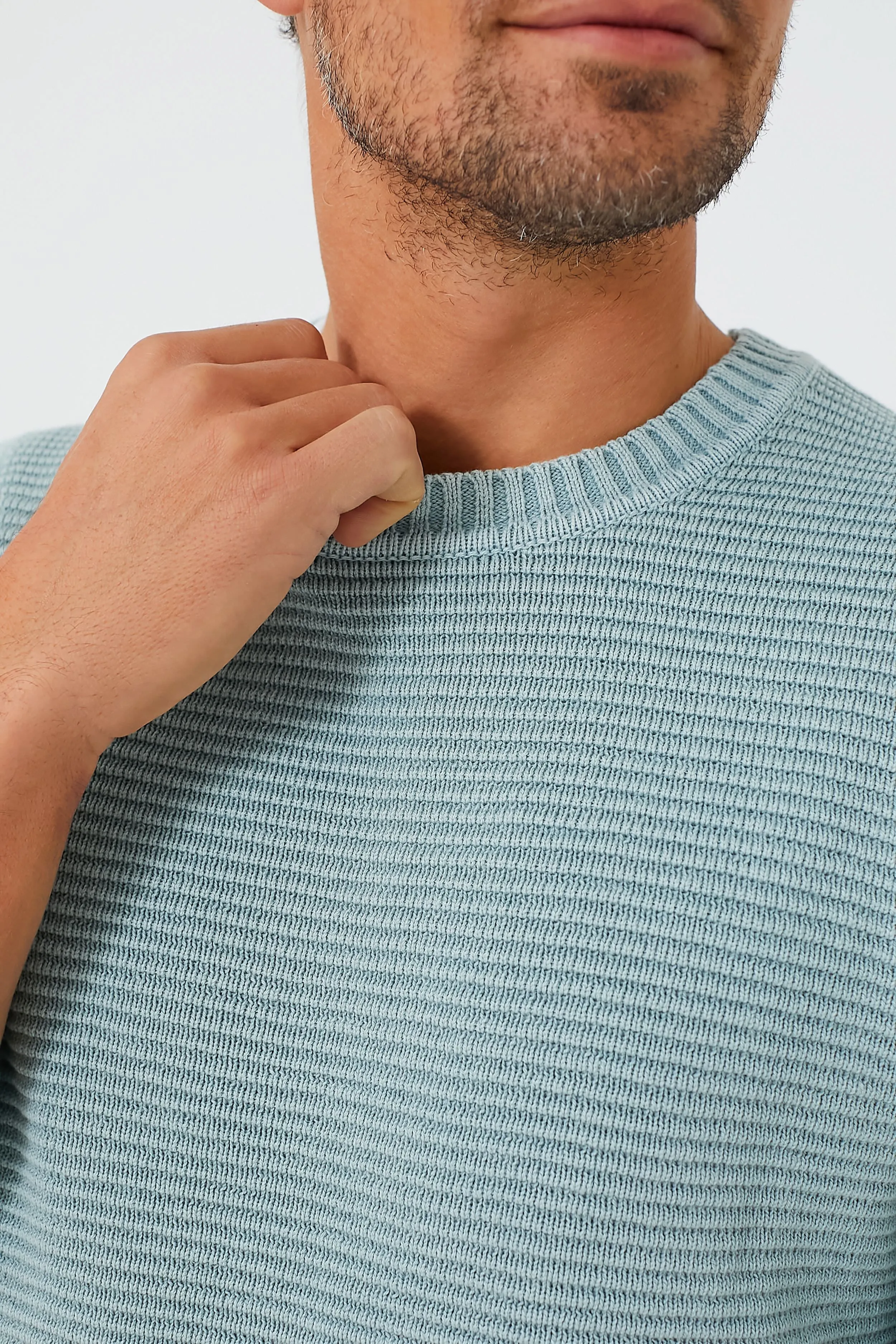 Slate Garment Dyed Crew Sweater