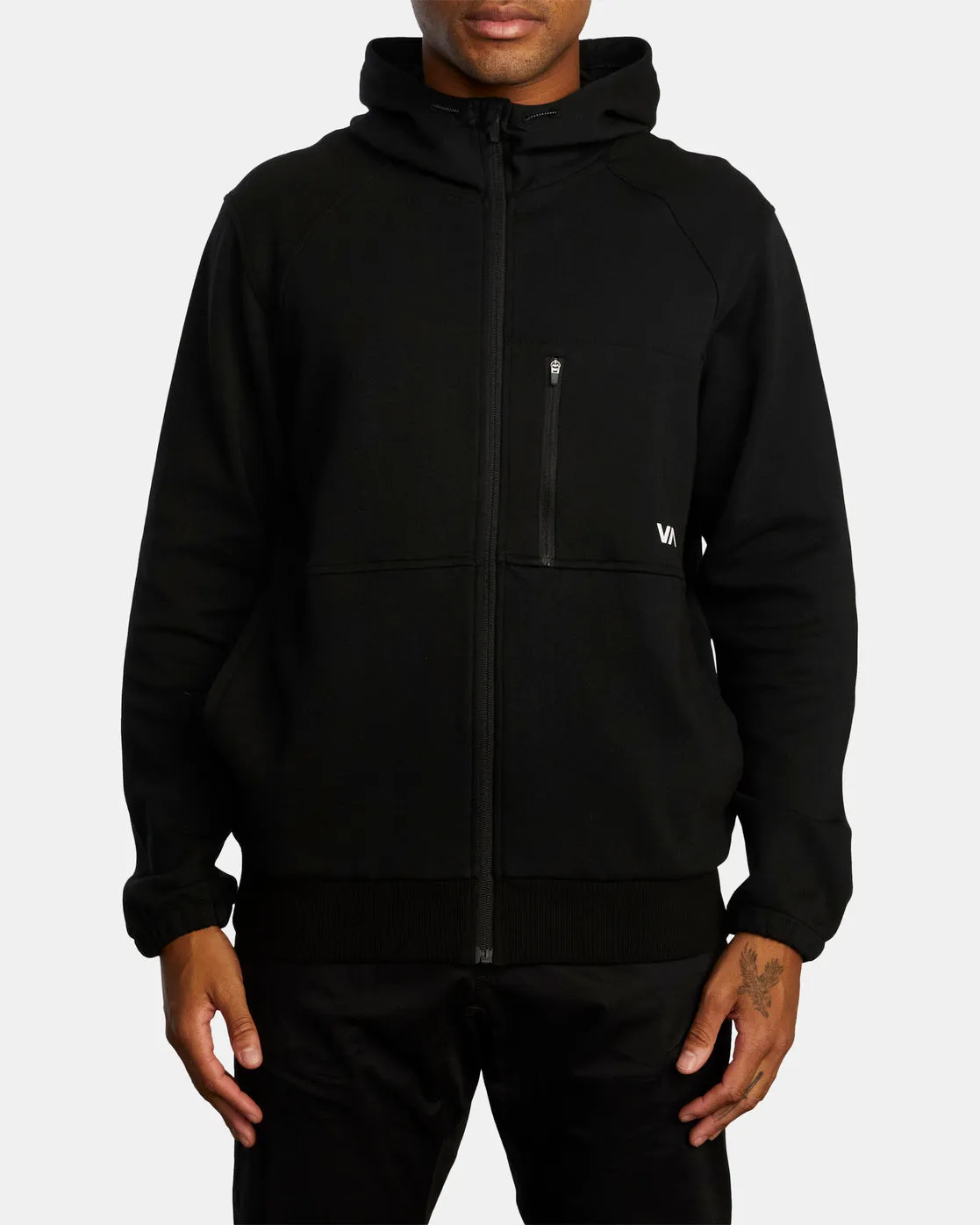Tech Zip-Up Fleece Hoodie II - Black