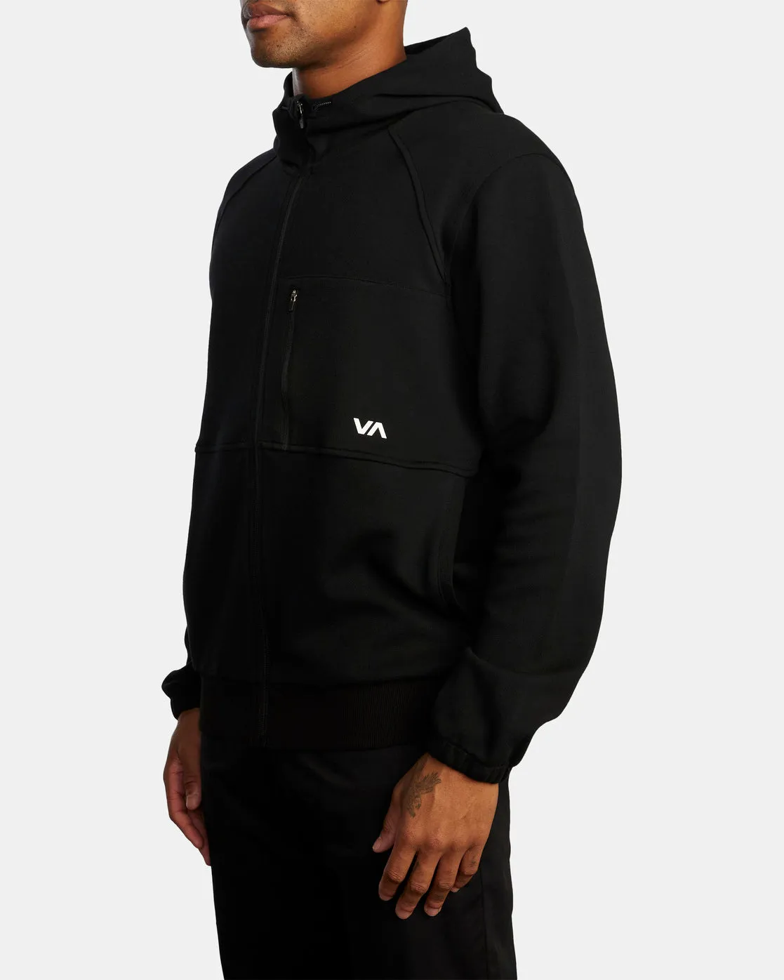 Tech Zip-Up Fleece Hoodie II - Black