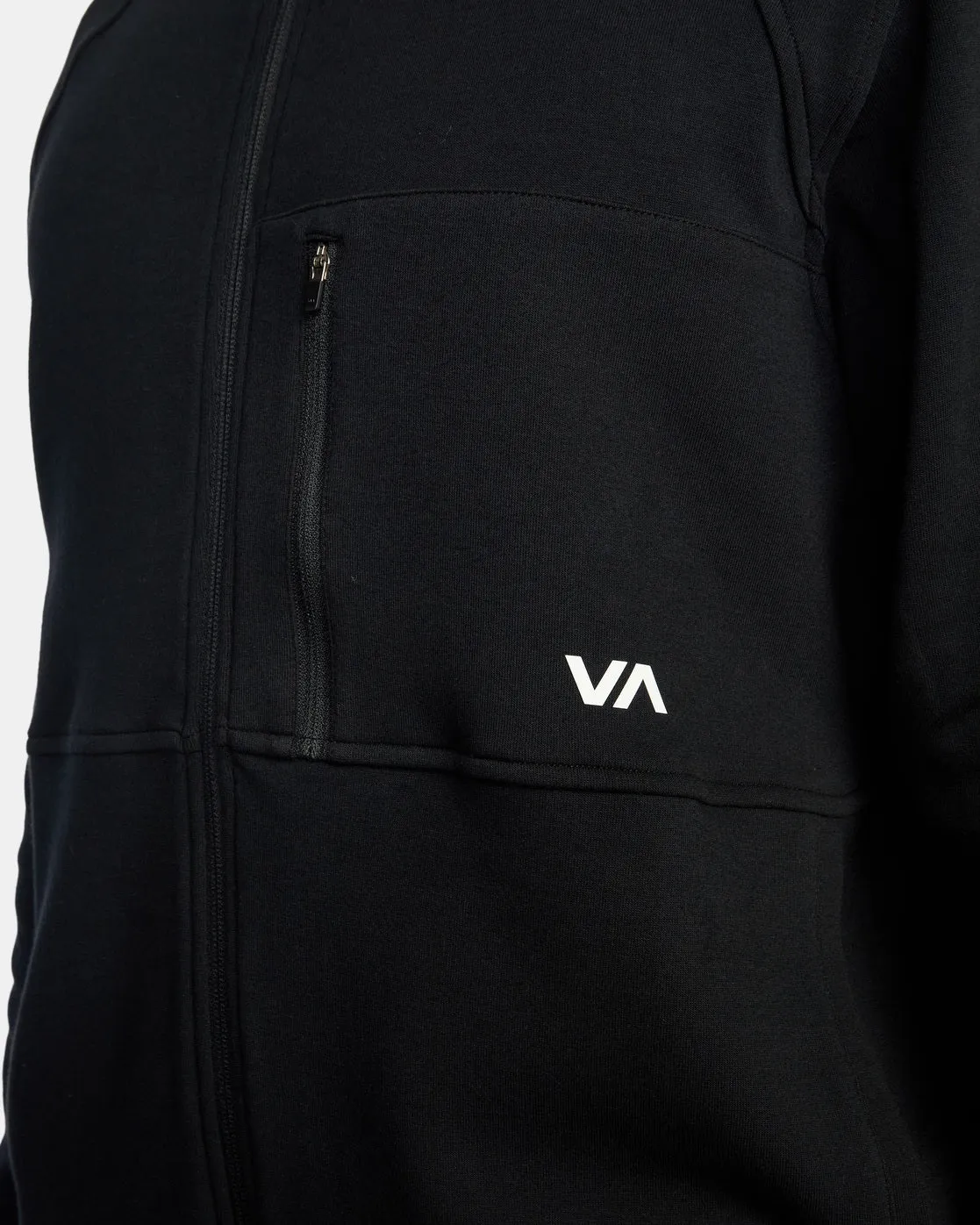 Tech Zip-Up Fleece Hoodie II - Black