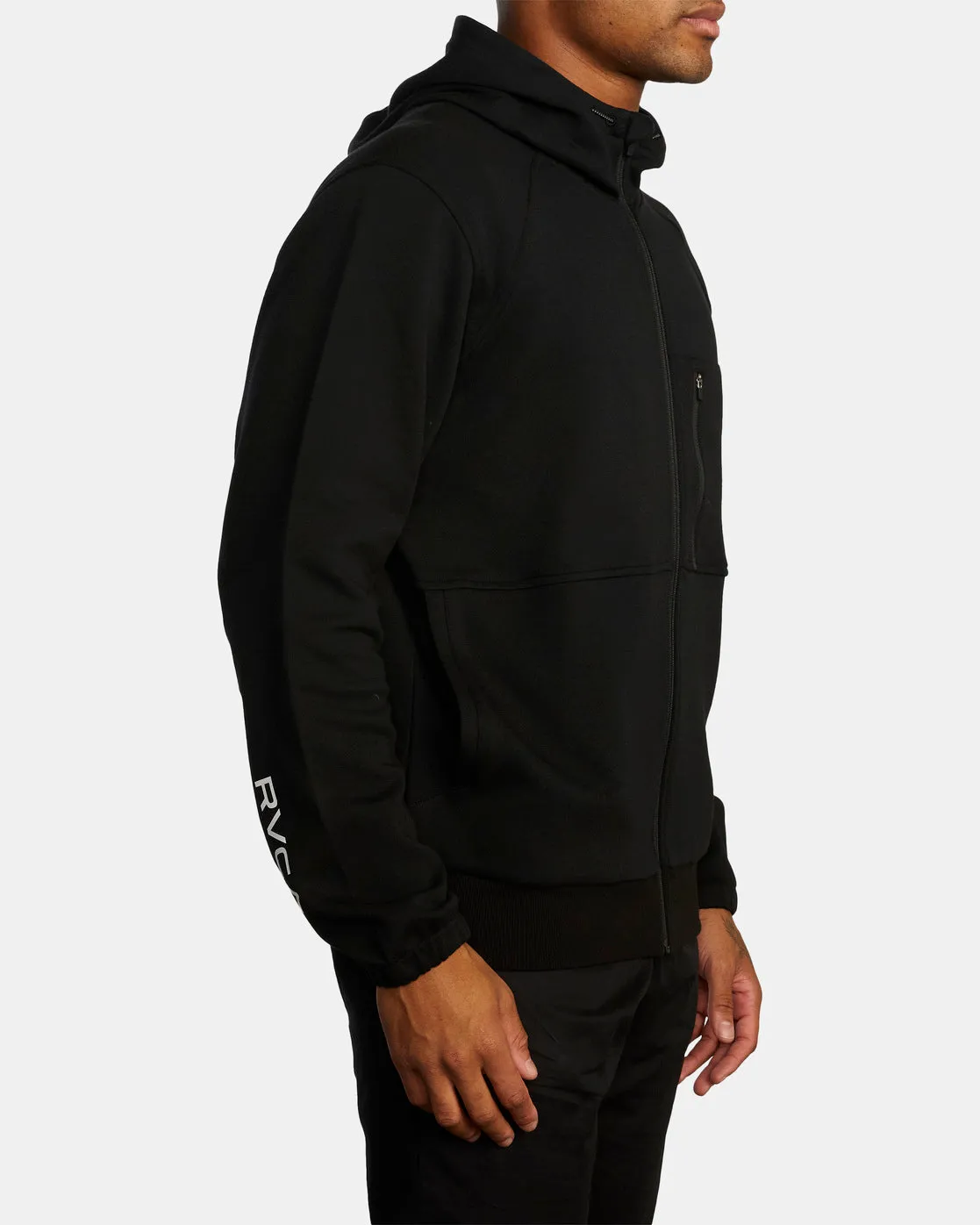 Tech Zip-Up Fleece Hoodie II - Black