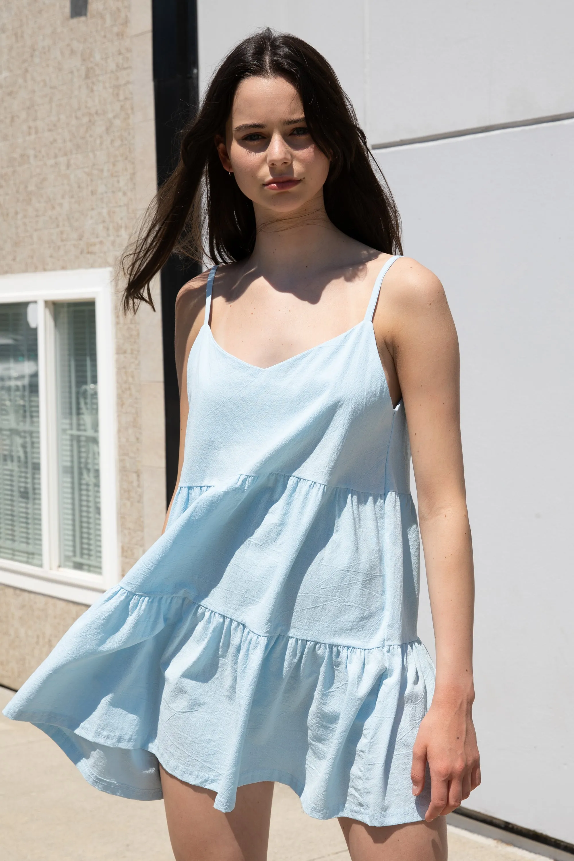 TIERED MINI DRESS