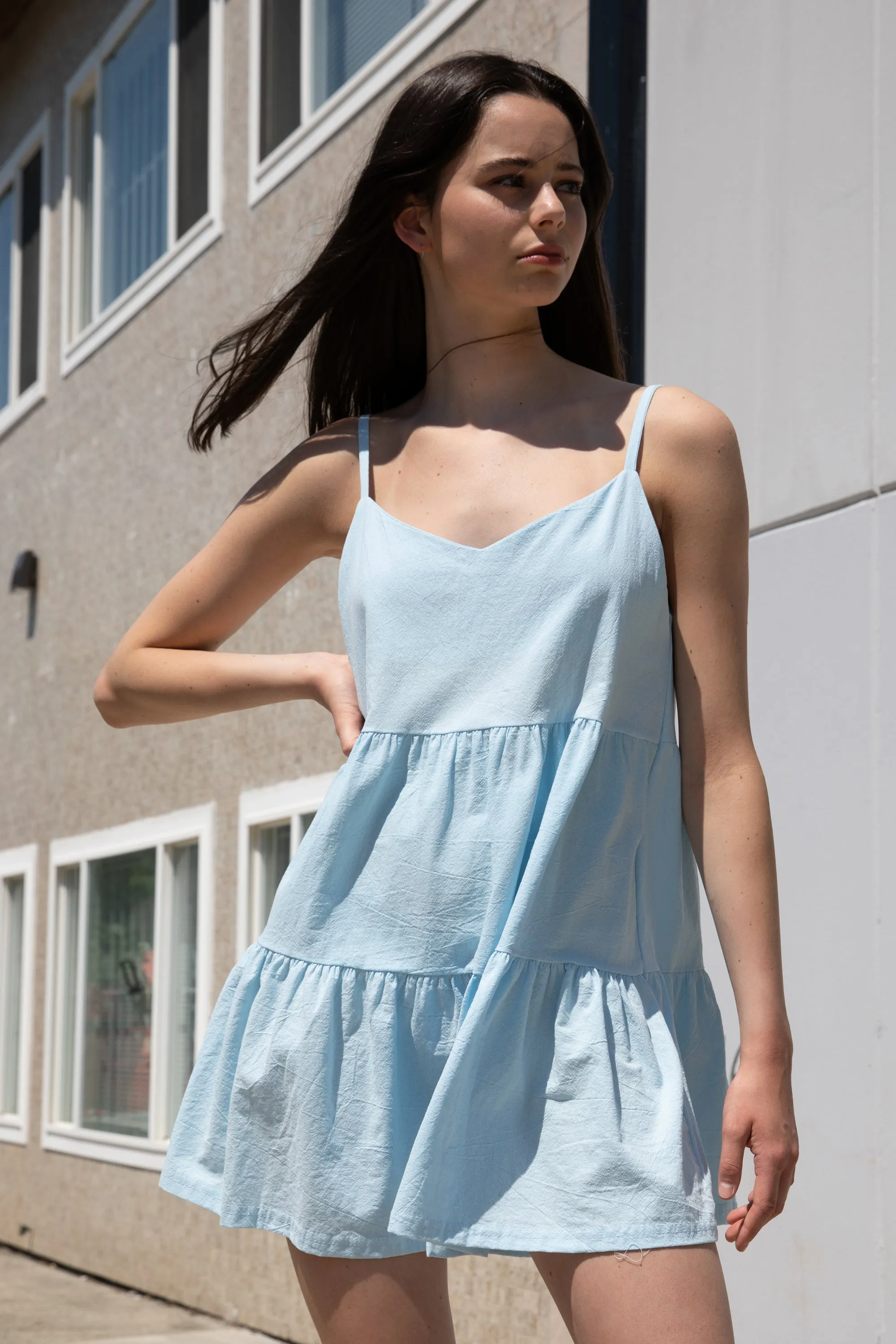TIERED MINI DRESS