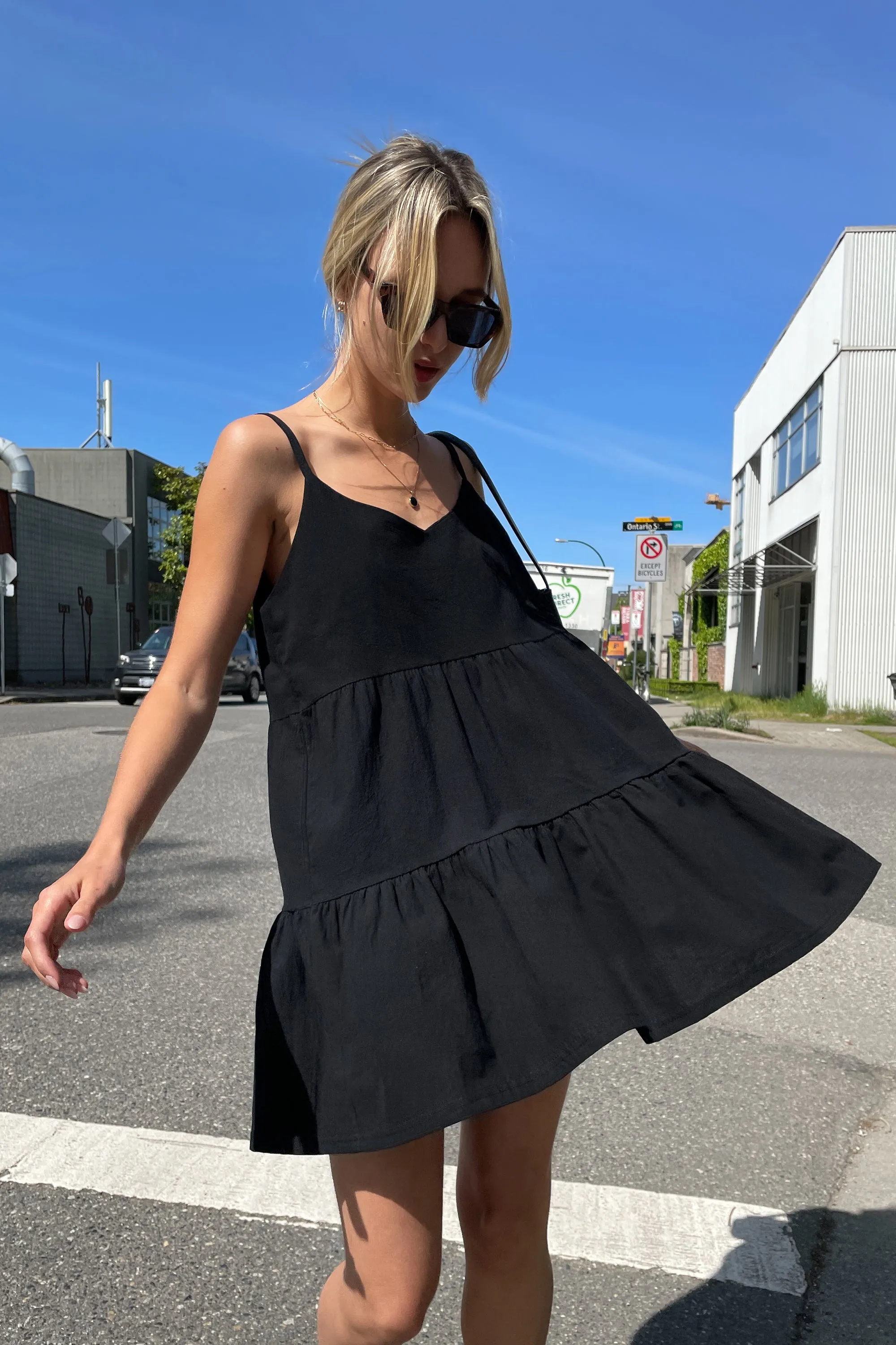 TIERED MINI DRESS