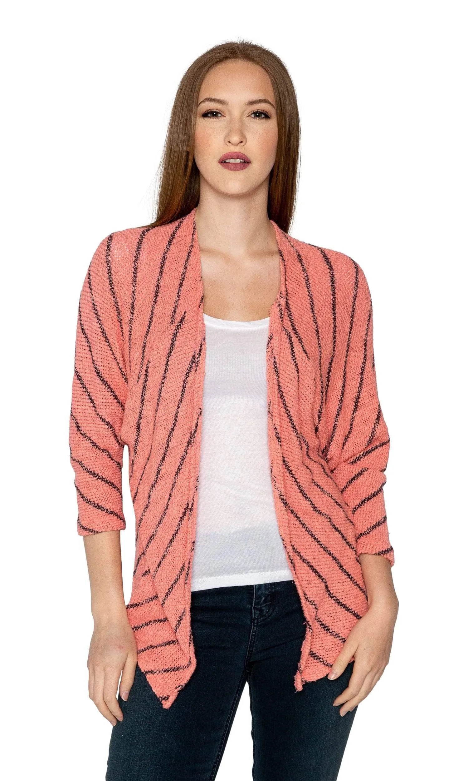 Velvet by Graham & Spencer Calera Striped Dolman Knit Cardigan