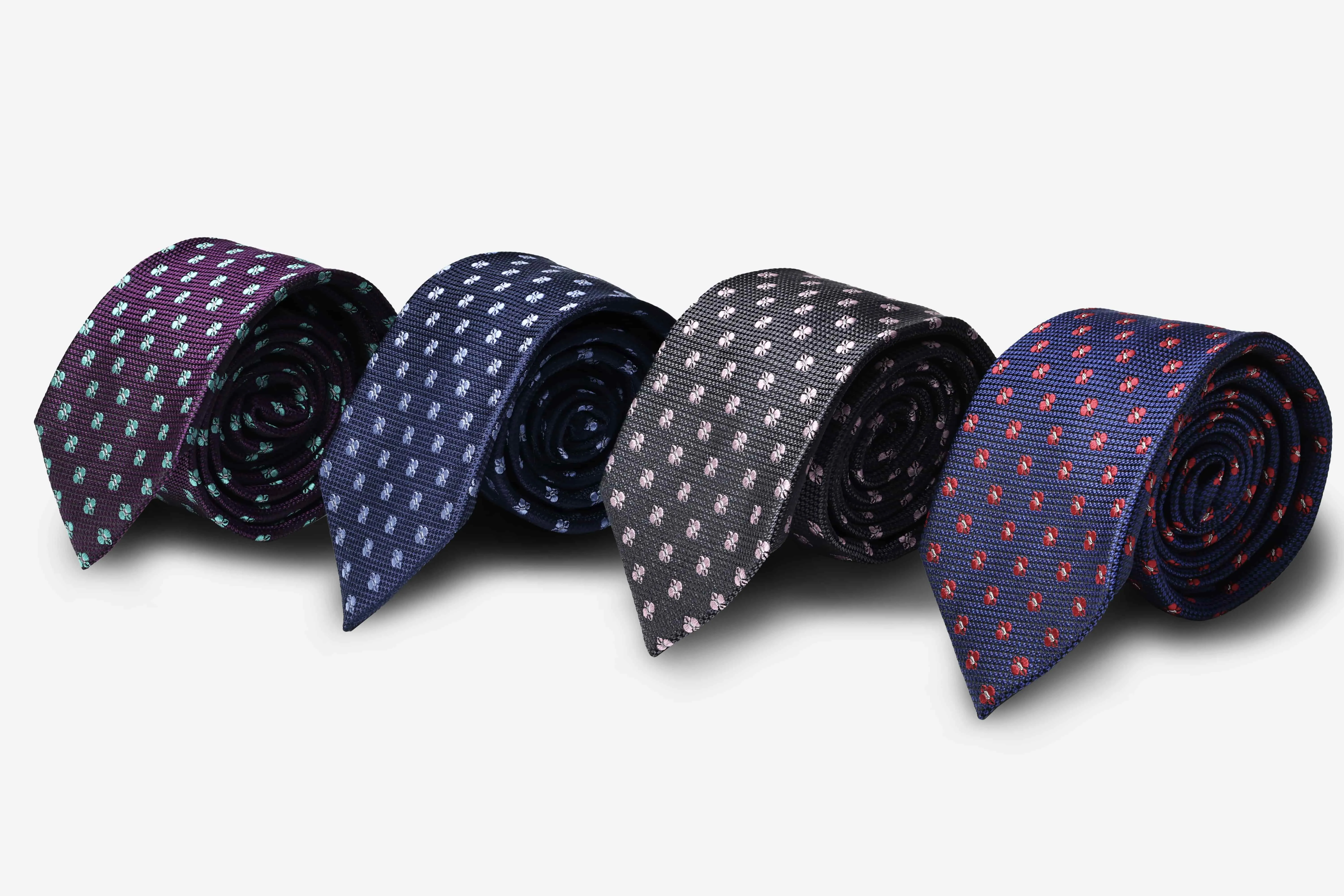 Warwick Foulard Silk Tie, Navy / Red