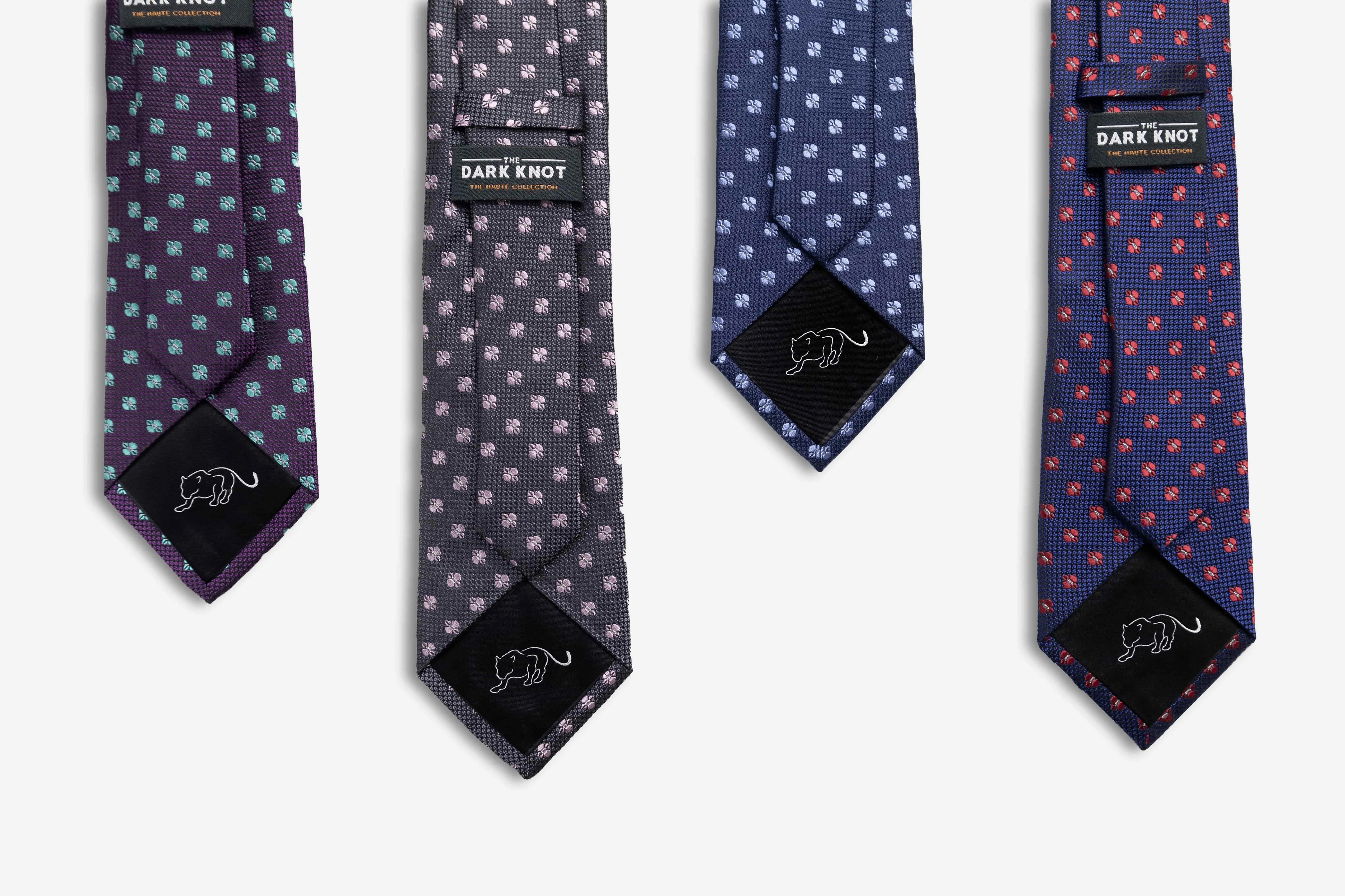 Warwick Foulard Silk Tie, Navy / Red