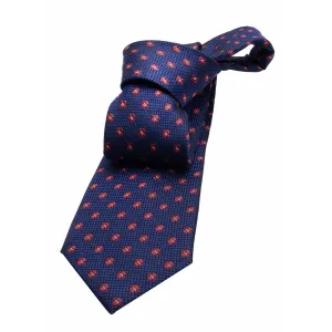 Warwick Foulard Silk Tie, Navy / Red